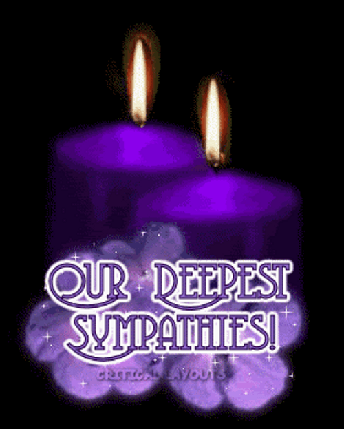 Condolence Our Deepest Sympathies Purple GIF