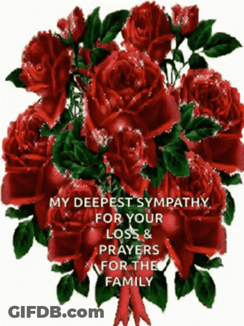 Condolences Prayers For Family Flowers GIF