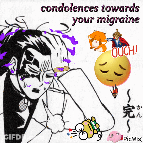 Condolences Towards Your Migraine GIF