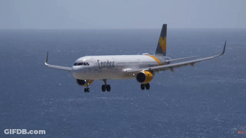Condor Thomas Cook Plane Taking Off GIF