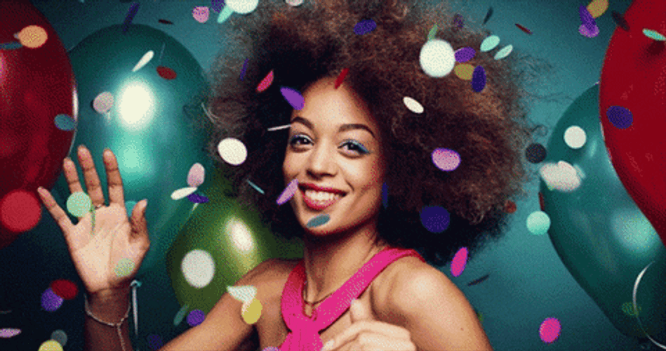 Confetti Balloon Party GIF