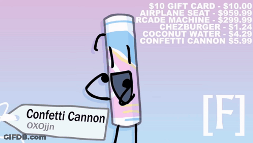 Confetti Cannon Animation GIF