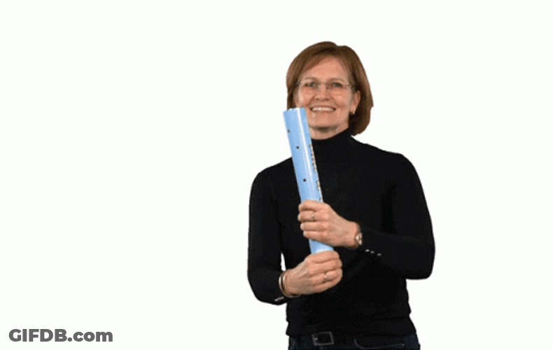 Confetti Cannon Happy Woman GIF