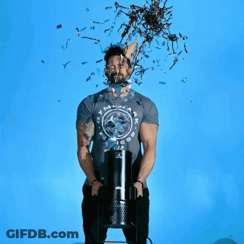 Confetti Cannon Pops In Slow Motion GIF