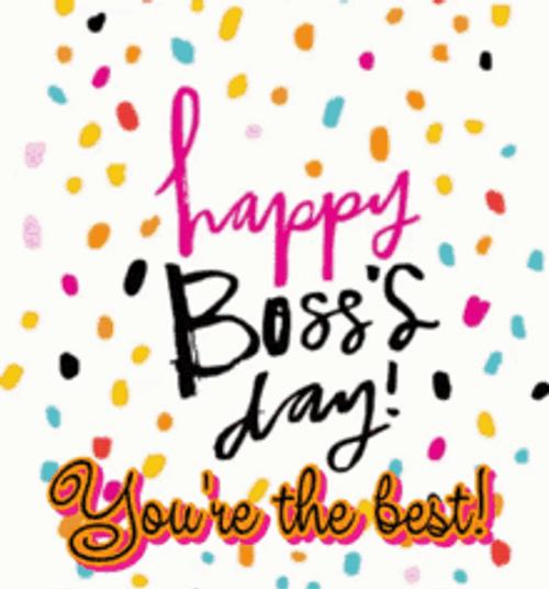Confetti Colorful Happy Birthday Boss Surprise GIF