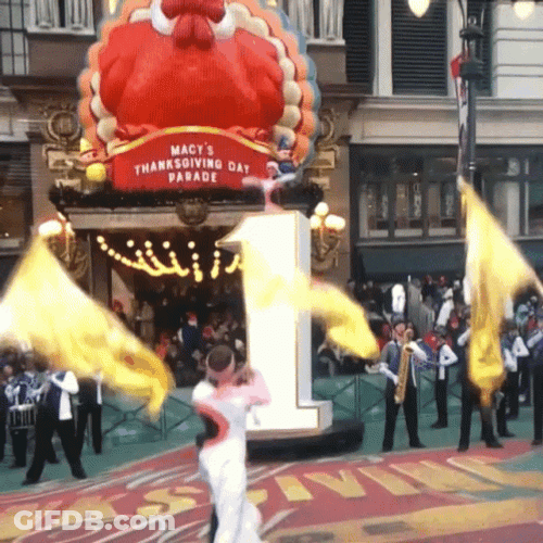 Confetti Girl Surprise Parade GIF