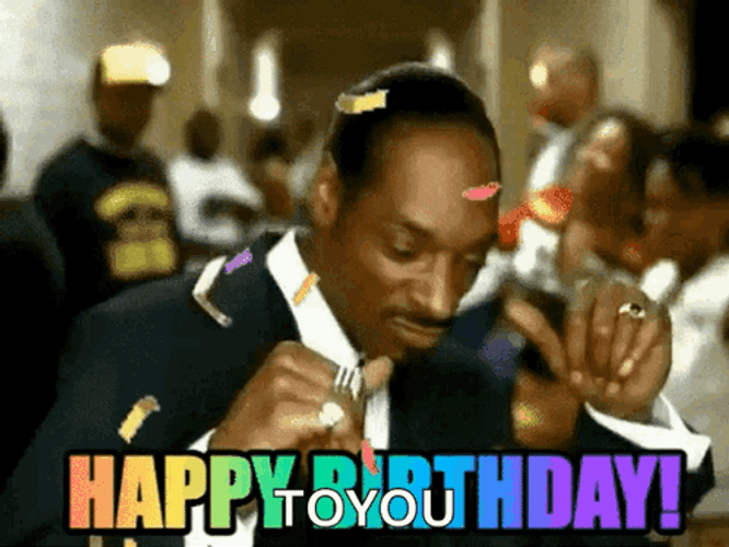 Confetti Happy Birthday Celebration Meme GIF