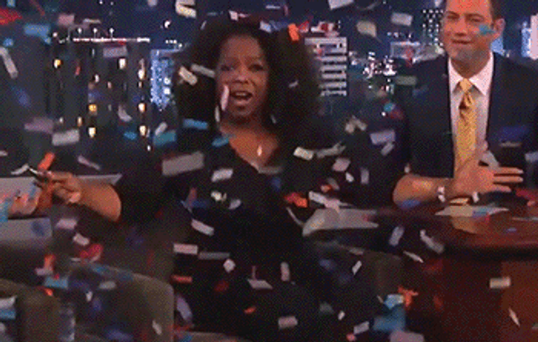 Confetti Oprah Winfrey GIF