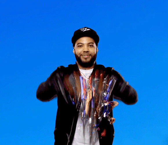 Confetti Raise The Roof Reaction GIF