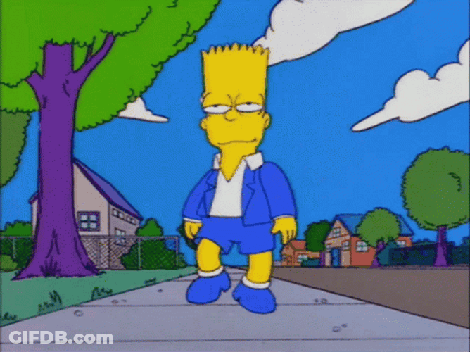 Confident Bart Simpson GIF