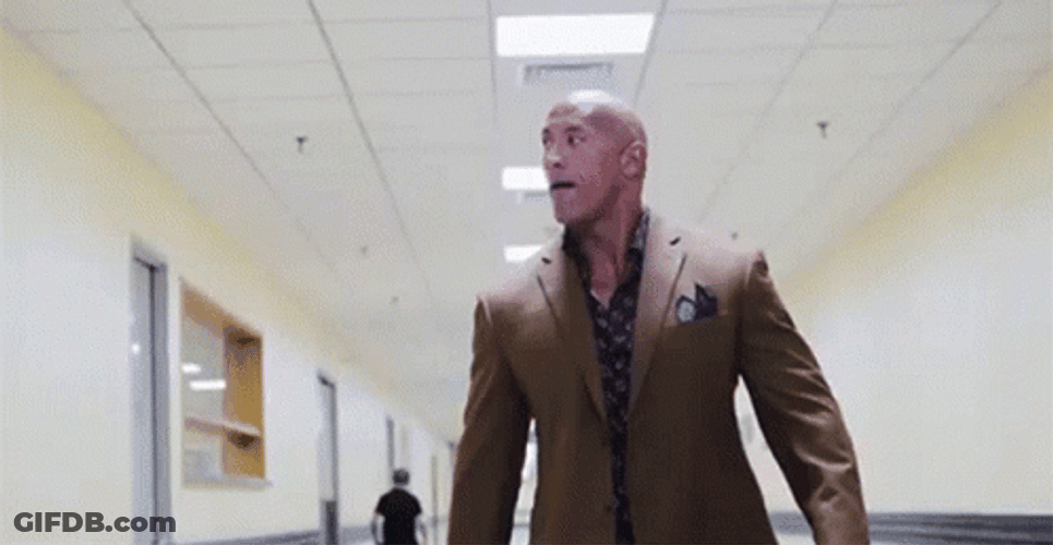 Confident Dwayne Johnson GIF