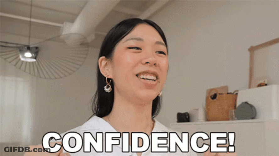 Confident Girl Cheer GIF