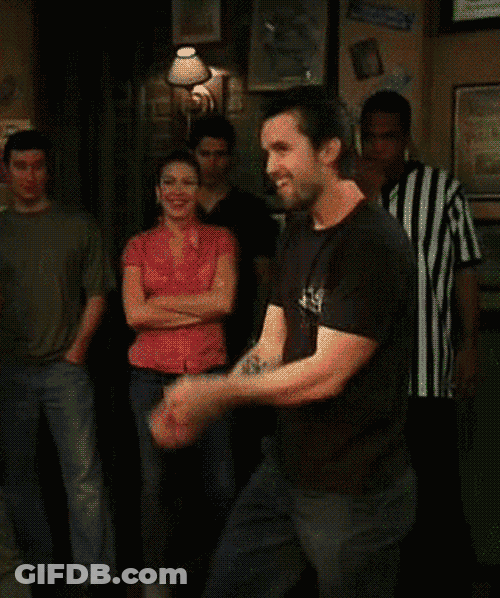 Confident Guy Shows Bad Dancing Moves GIF