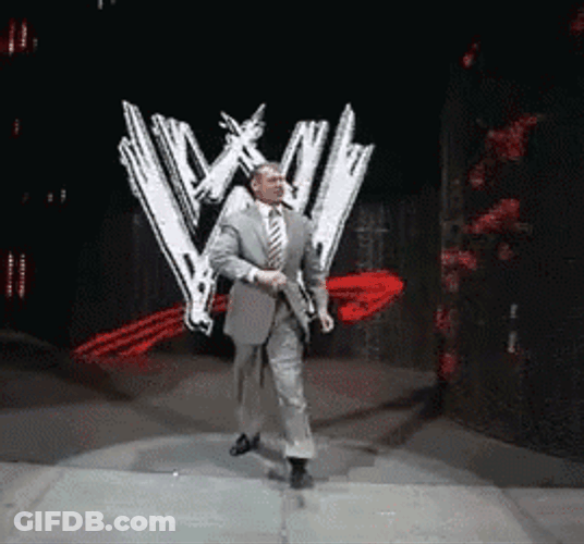 Confident Vince Mc Mahon GIF