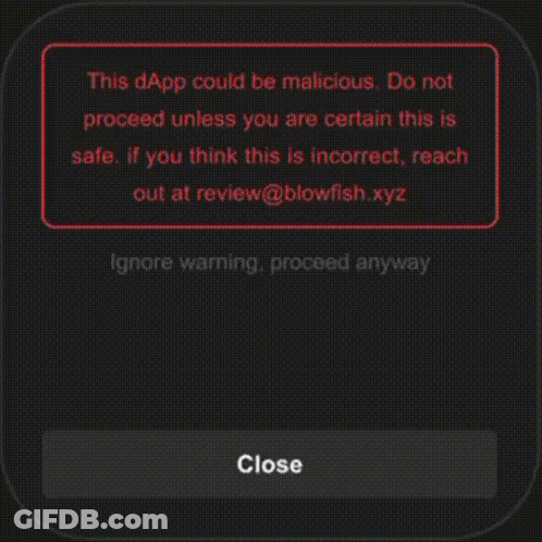 Confirm Button On Red Background GIF