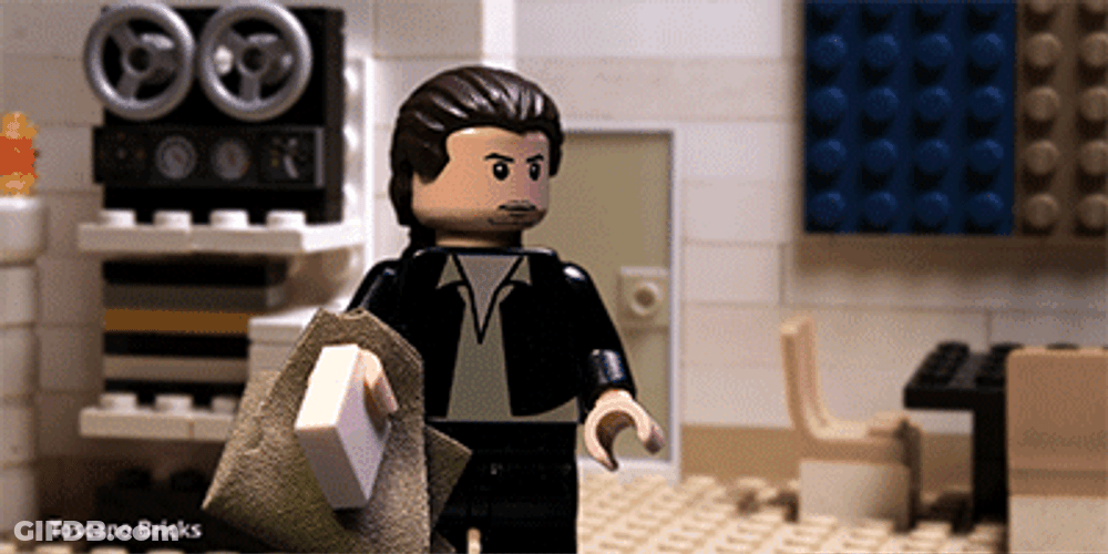 Confused Actor John Travolta Lego GIF