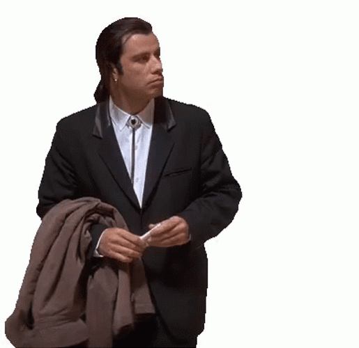 Confused Actor John Travolta White Scene GIF