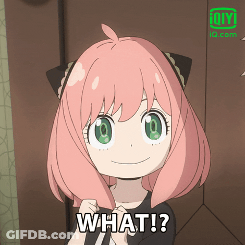 Confused Anime Anya Forger What GIF