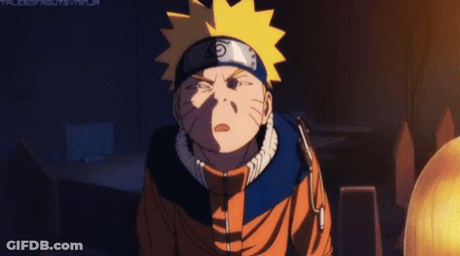 Confused Anime Naruto Squinting GIF