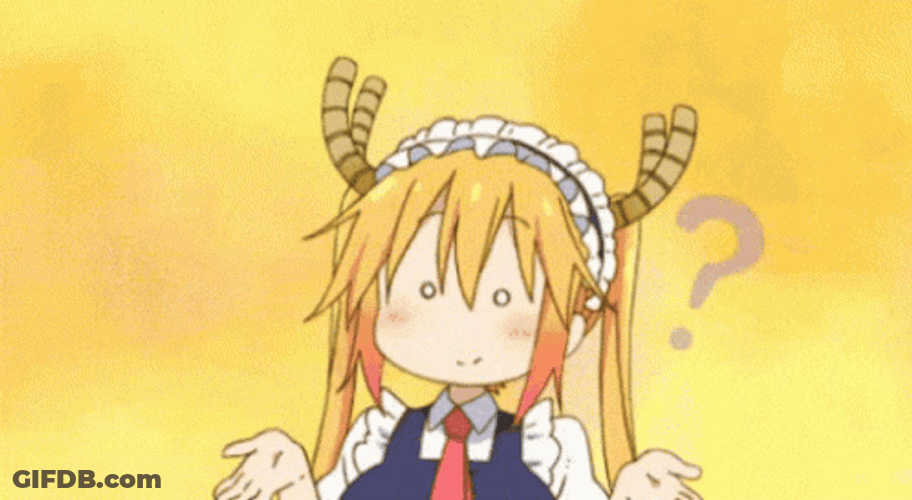 Confused Anime Tohru GIF