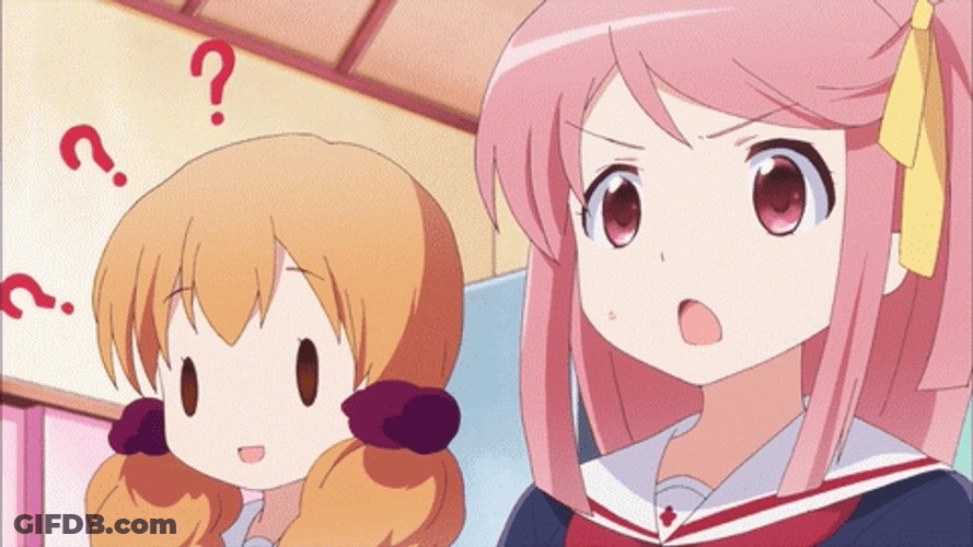 Confused Anime Wakaba Girl GIF