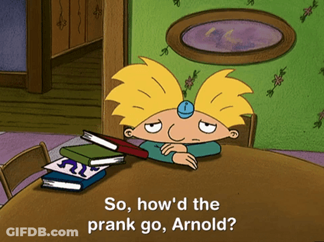 Confused Arnold Big Hit Hey Arnold Cartoon GIF