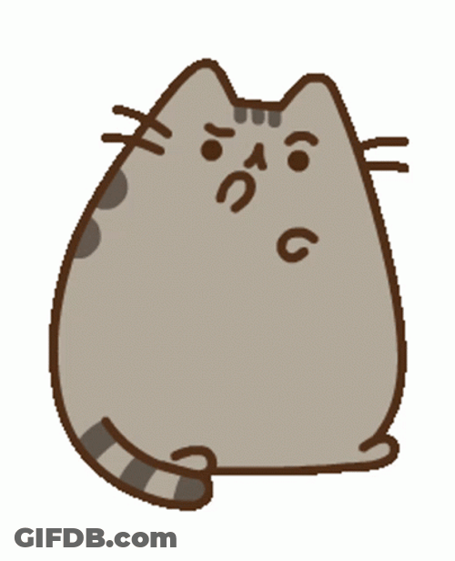 Confused Cat On Pusheen Thanksgiving GIF