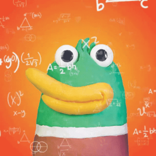 Confused Duck To Math Meme GIF