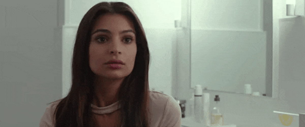 Confused Emily Ratajkowski GIF