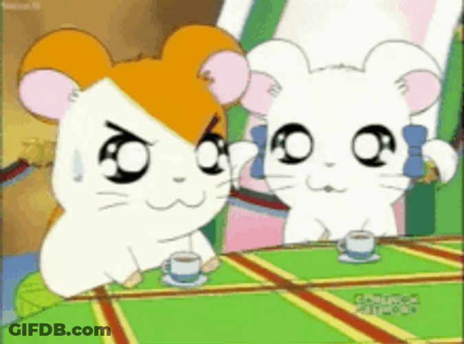 Confused Game Hamtaro Sweat Decide Plan GIF