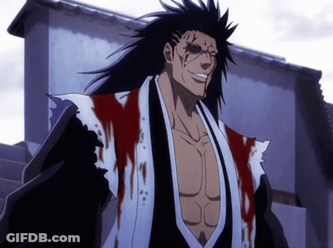 Confused Guy Kenpachi GIF