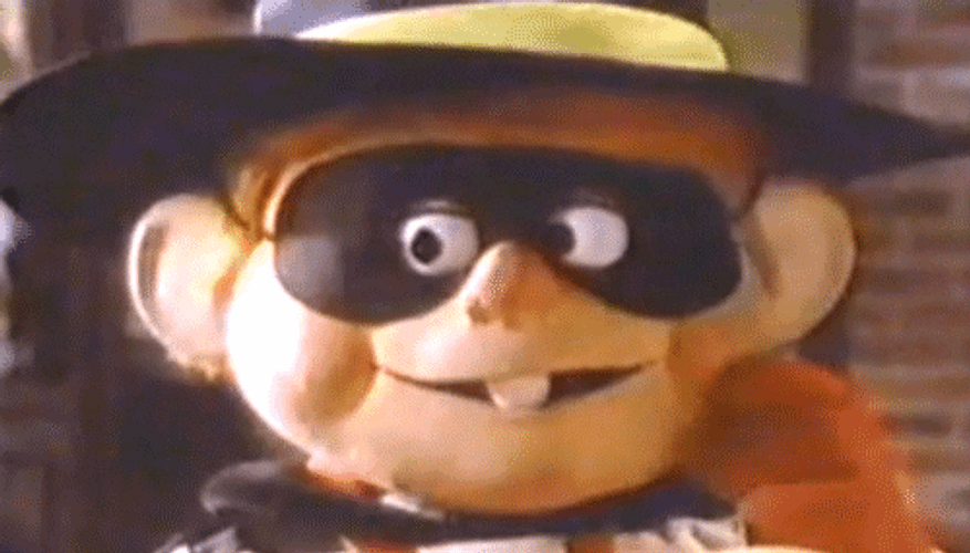 Confused Hamburglar Scratching Face GIF