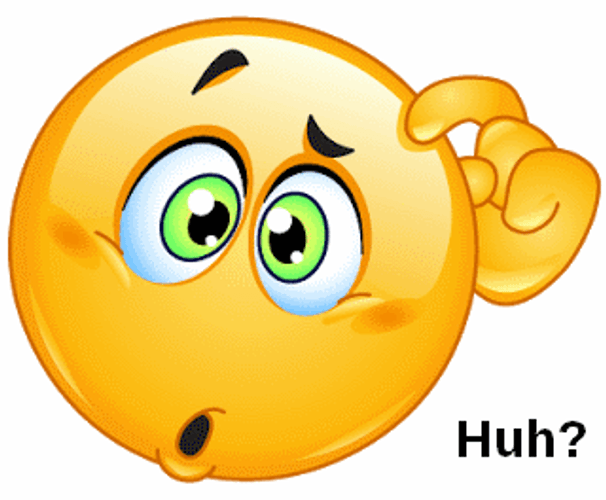 Confused Huh? Emoji GIF