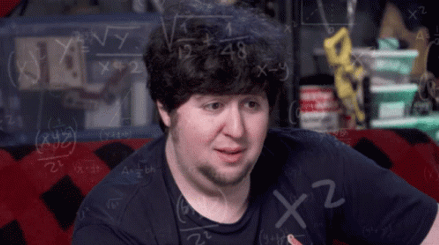 Confused Jontron Calculating Everything GIF