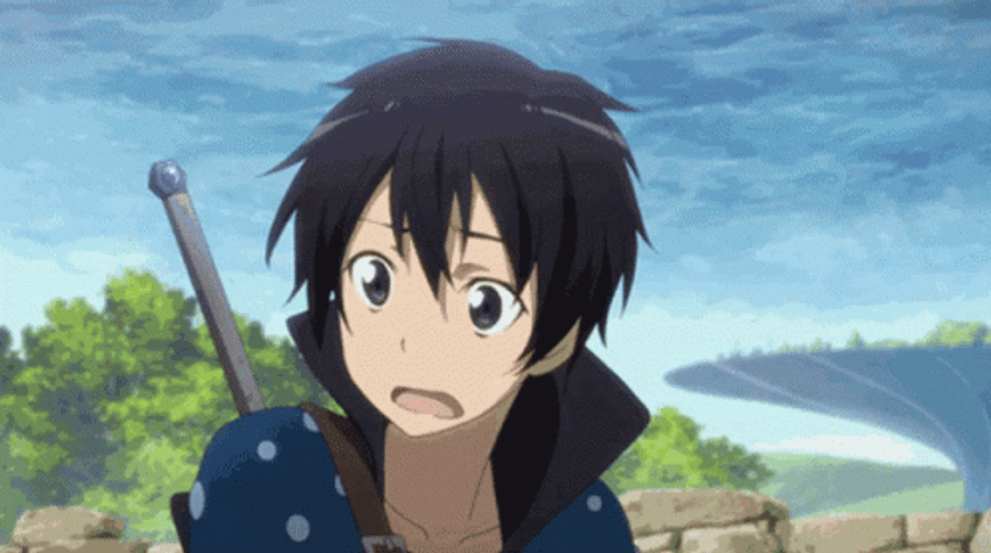 Confused Kirito Reaction GIF