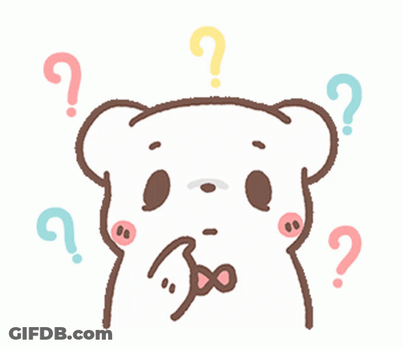 Confused Look Bear Pointing GIF