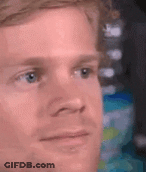 Confused Look Blinking Eyes GIF