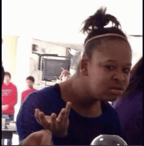 Confused Look Girl In Purple GIF