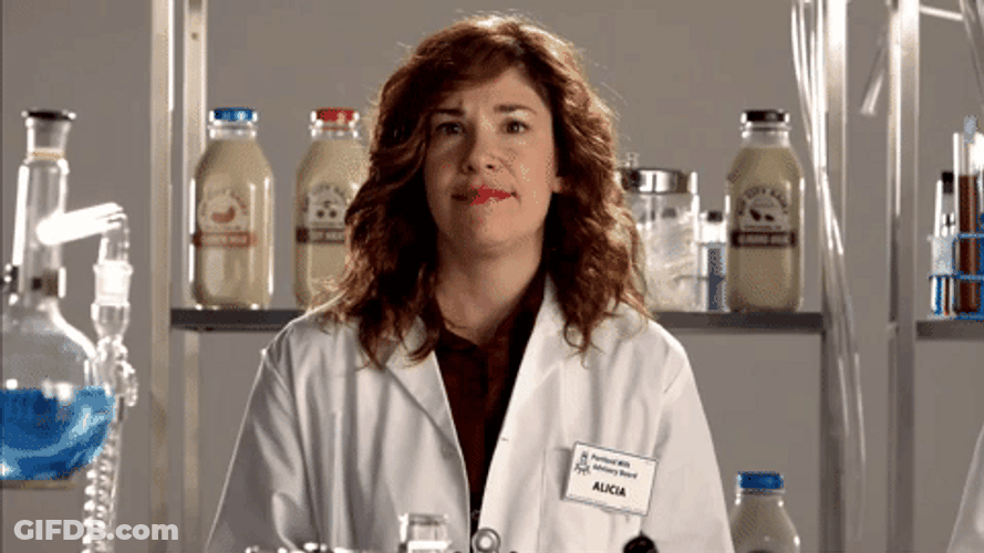 Confused Look In The Laboratory GIF