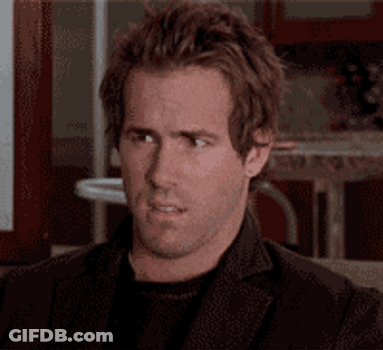 Confused Look Ryan Reynolds GIF
