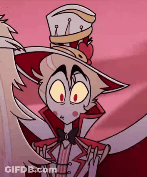 Confused Lucifer Hazbin Hotel GIF