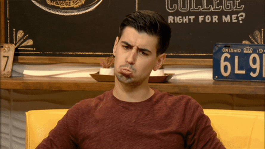 Confused Man Hmmmm GIF
