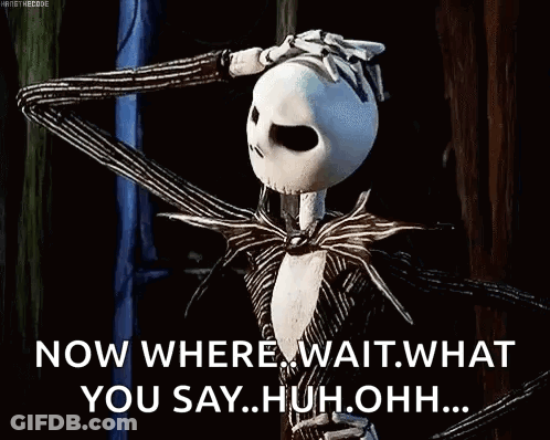 Confused Nightmare Before Christmas GIF