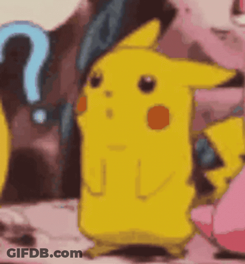 Confused Pikachu Question Mark GIF