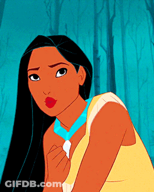Confused Pocahontas Singing GIF