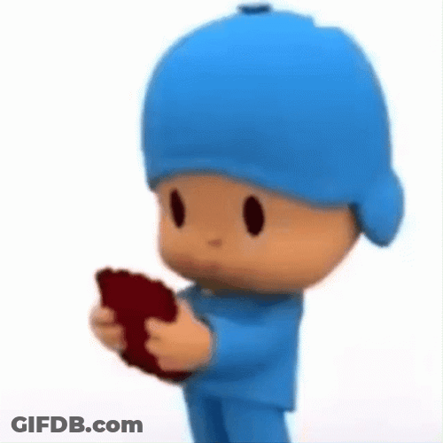 Confused Pocoyo Staring Intently GIF