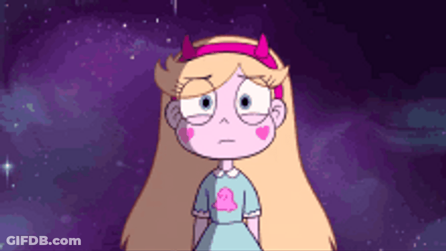 Confused Princess Star Butterfly Walking Out GIF
