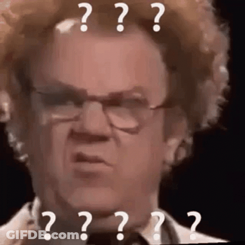 Confused Question Mark What Did He Say GIF