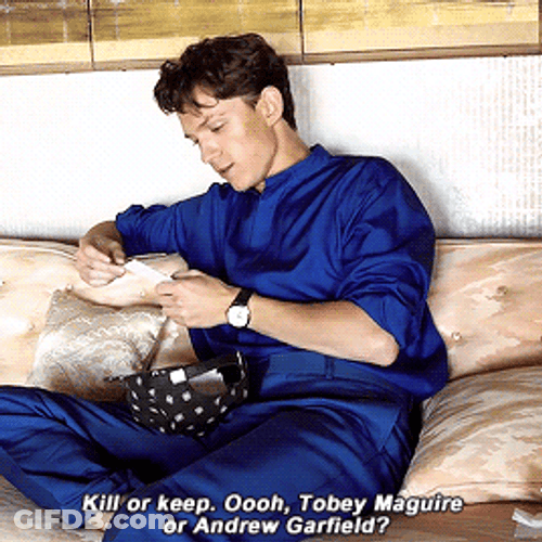 Confused Tom Holland Kill Or Keep GIF