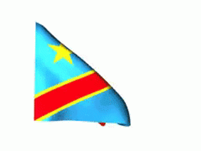 Congo Flag Democratic Republic Waving Flashing GIF